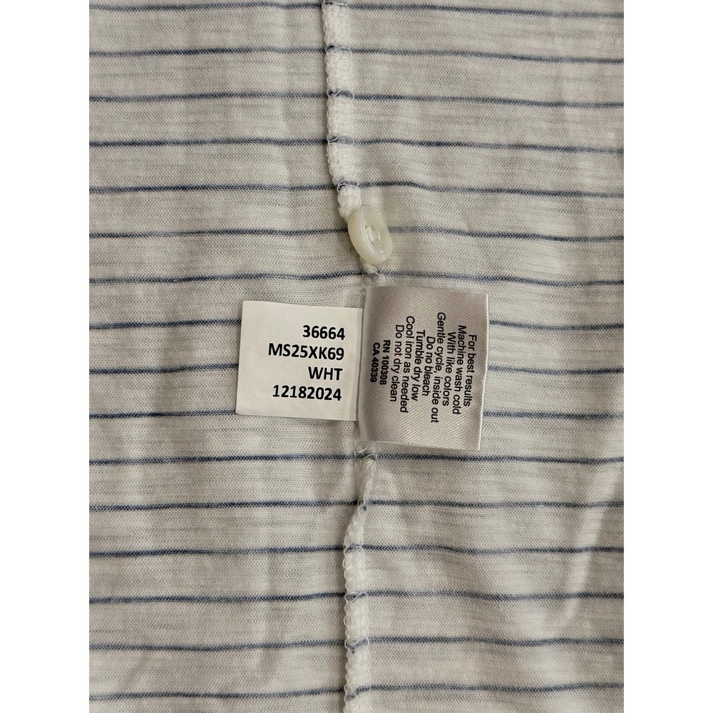 Peter Millar Journeyman Navy Stripe Short Sleeve Pima Cotton Polo XXL - Picture 5 of 5